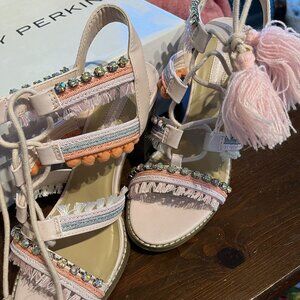 womens Dorothy Perkins Embellished Sandals Light Pink Size UK5/US7